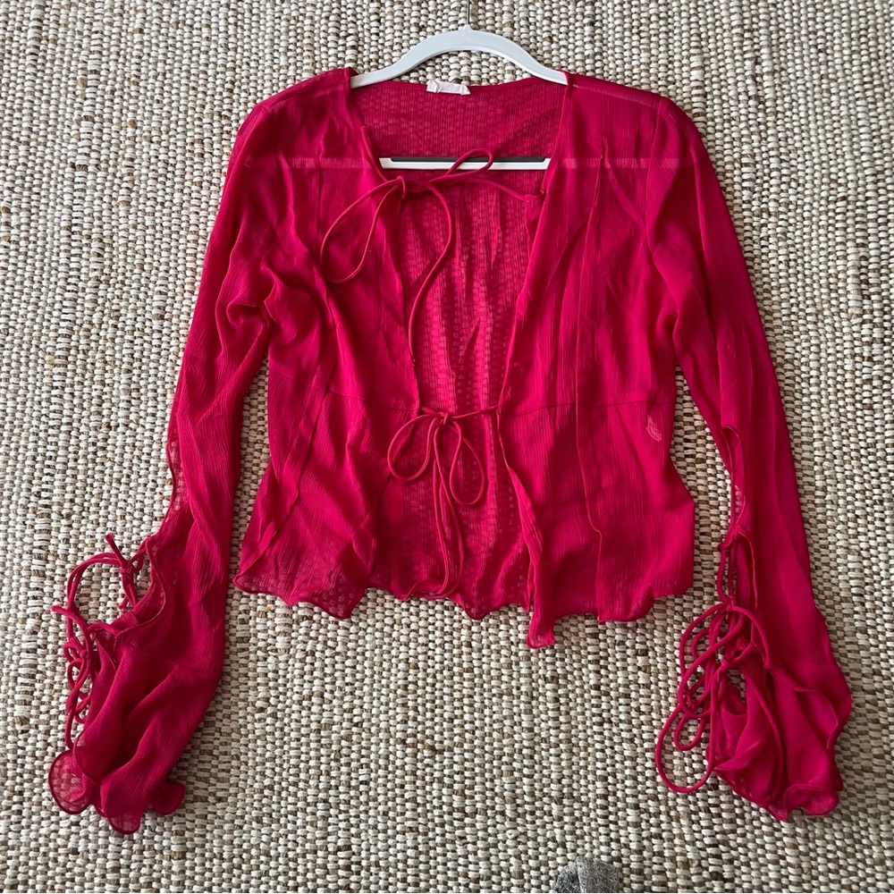 Rumored Pink Tie Top
